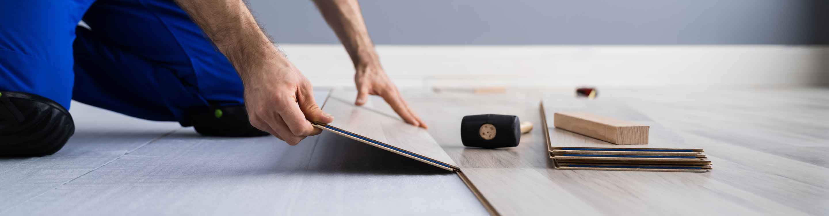 installing new floors for insurance restoration